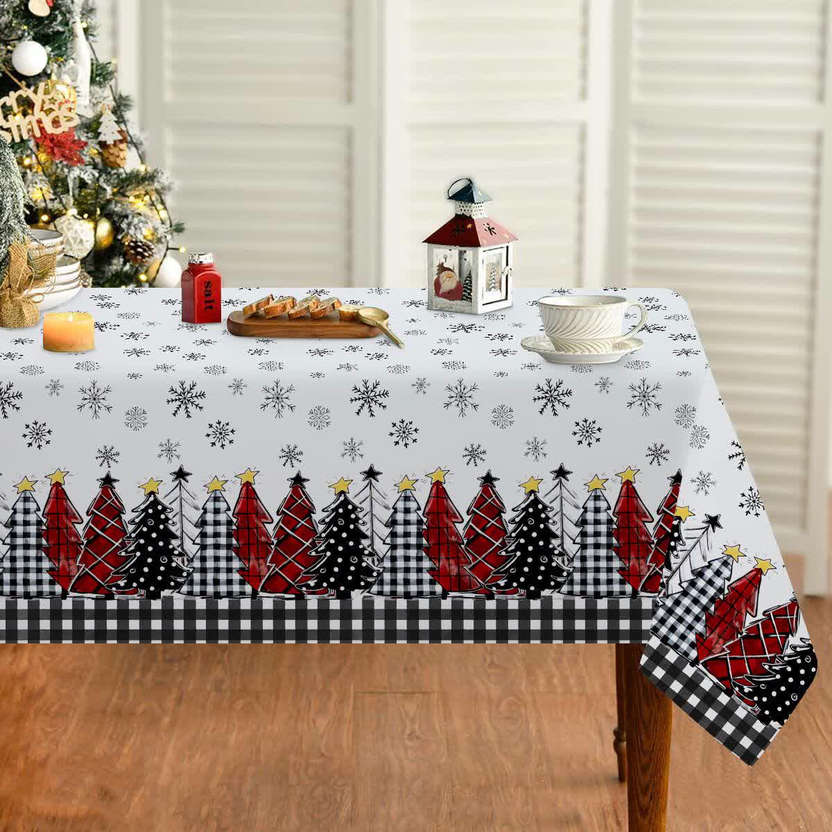 Christmas Snowflake Tablecloth For Festive Charm