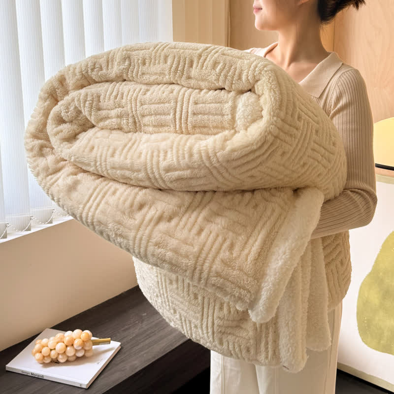 Coperta in pile double-face per un comfort artistico