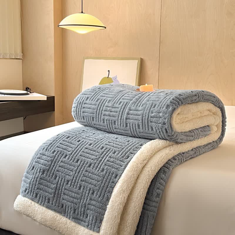 Coperta in pile double-face per un comfort artistico
