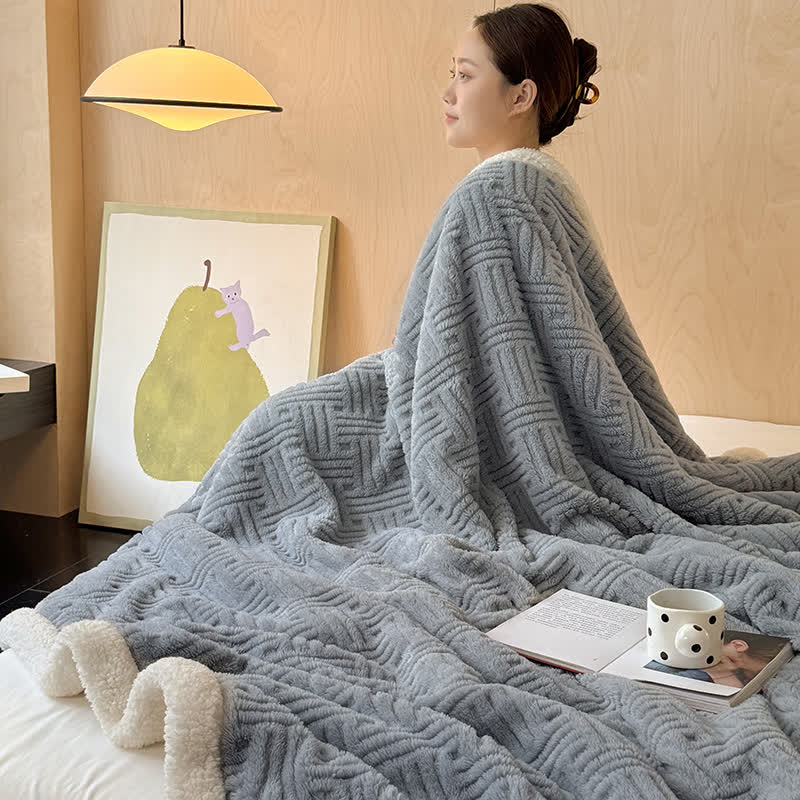 Coperta in pile double-face per un comfort artistico