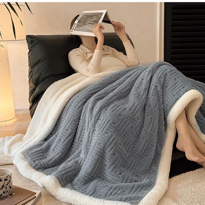 Coperta in pile double-face per un comfort artistico