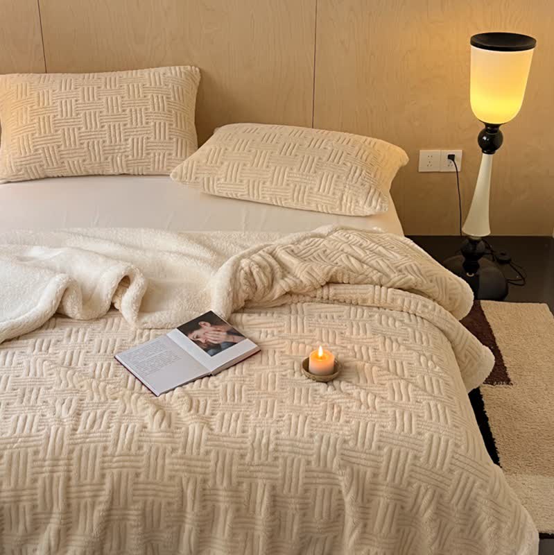Coperta in pile double-face per un comfort artistico