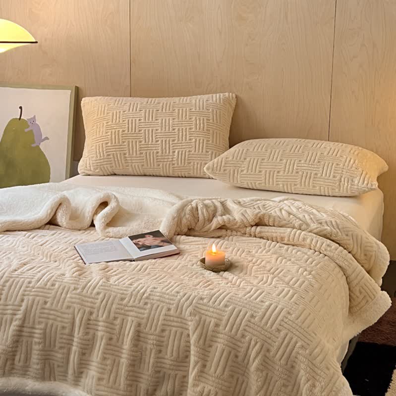 Coperta in pile double-face per un comfort artistico