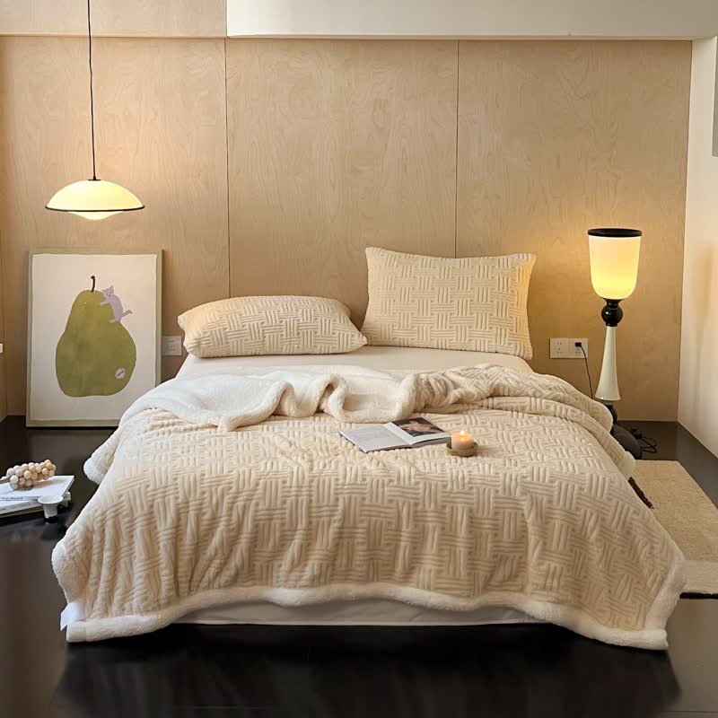 Coperta in pile double-face per un comfort artistico