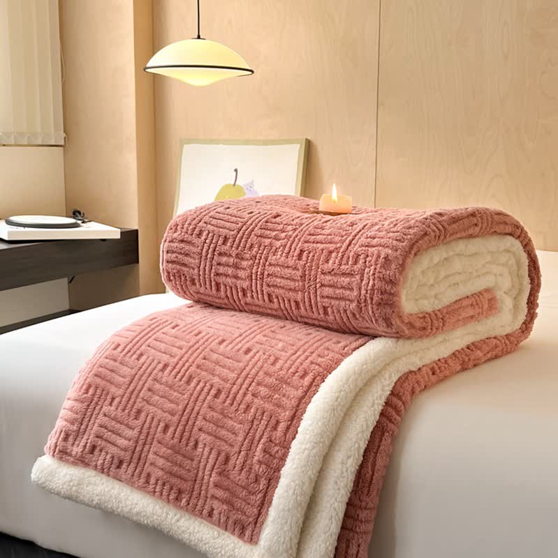 Coperta in pile double-face per un comfort artistico