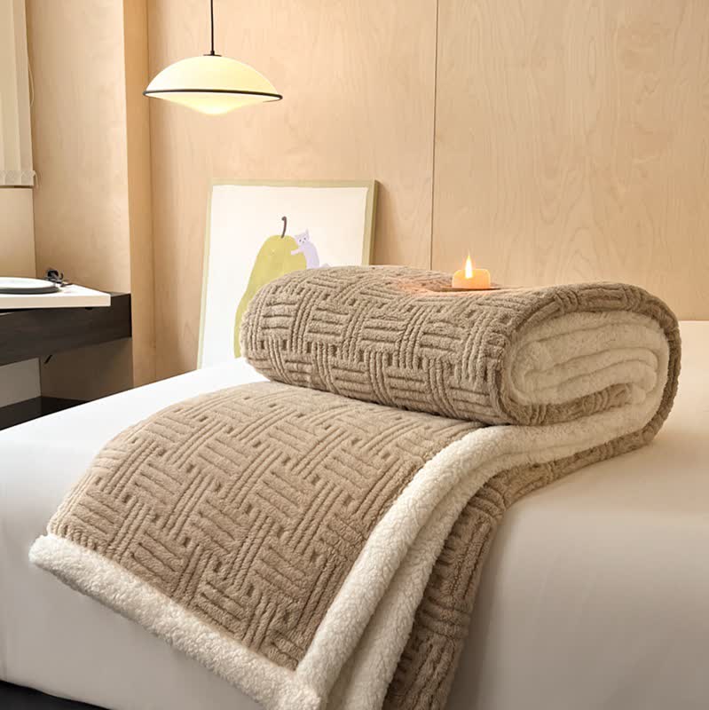 Coperta in pile double-face per un comfort artistico