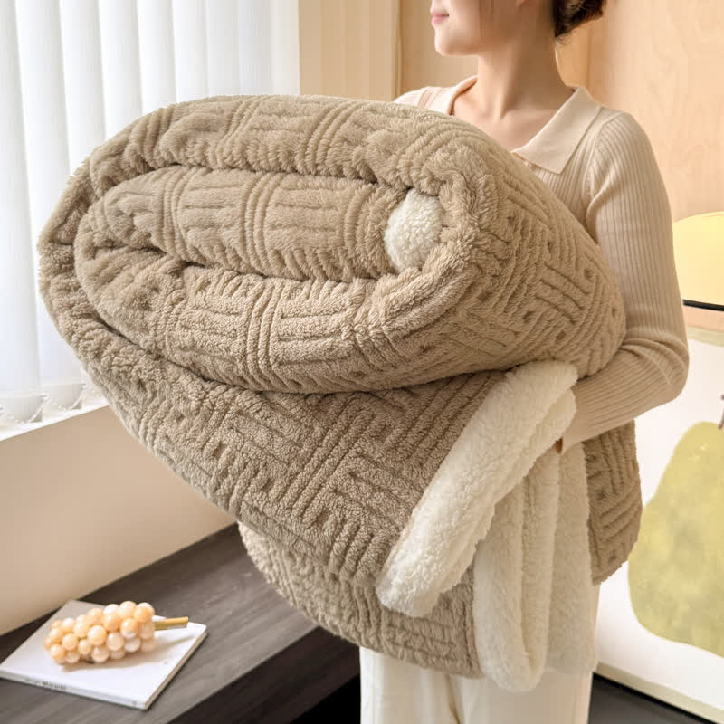 Coperta in pile double-face per un comfort artistico