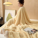 Coperta in pile double-face per un comfort artistico