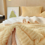 Coperta in pile double-face per un comfort artistico