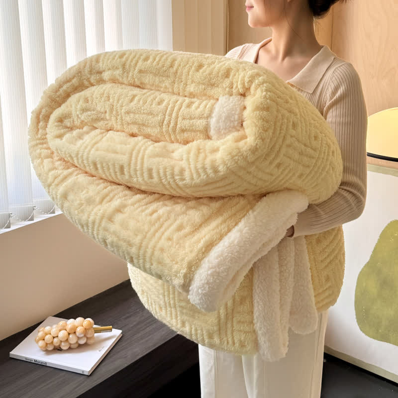 Coperta in pile double-face per un comfort artistico