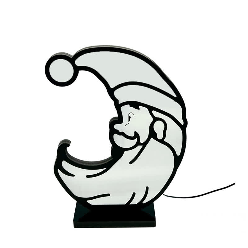 3D Santa Infinity Lights For Festive Glow