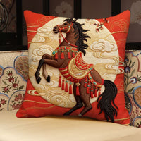 3D Horse Pillow Cover With Sculptural Character