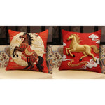 3D Horse Pillow Cover With Sculptural Character