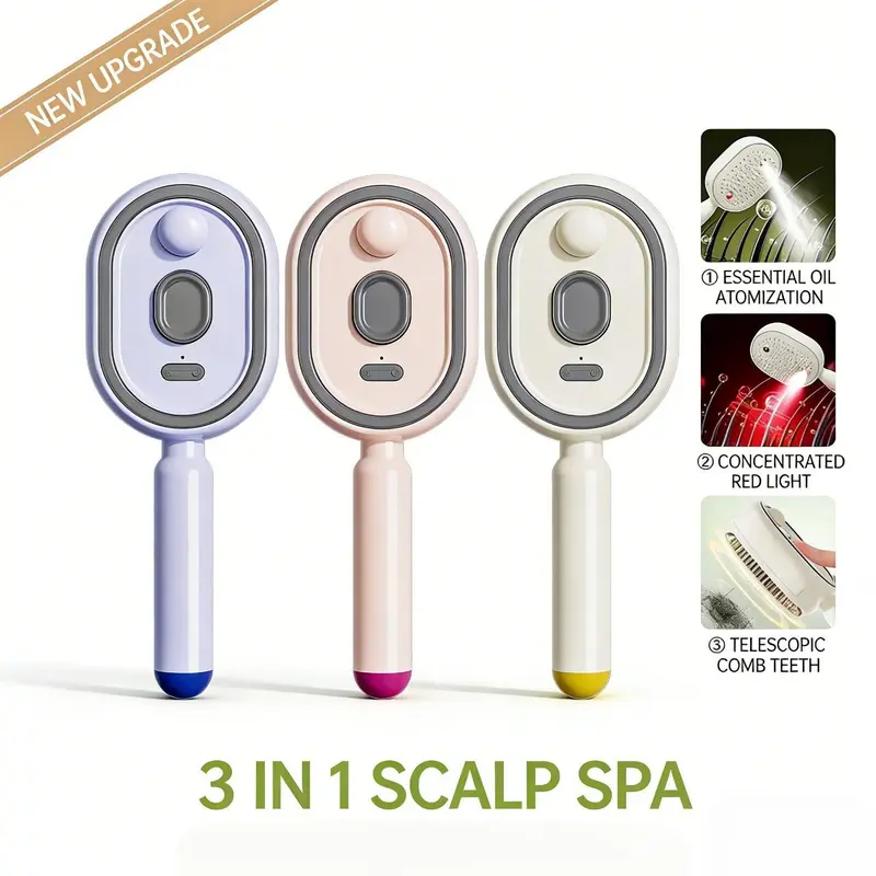 Electric Spray Air Cushion Massage Comb for Scalp Relief
