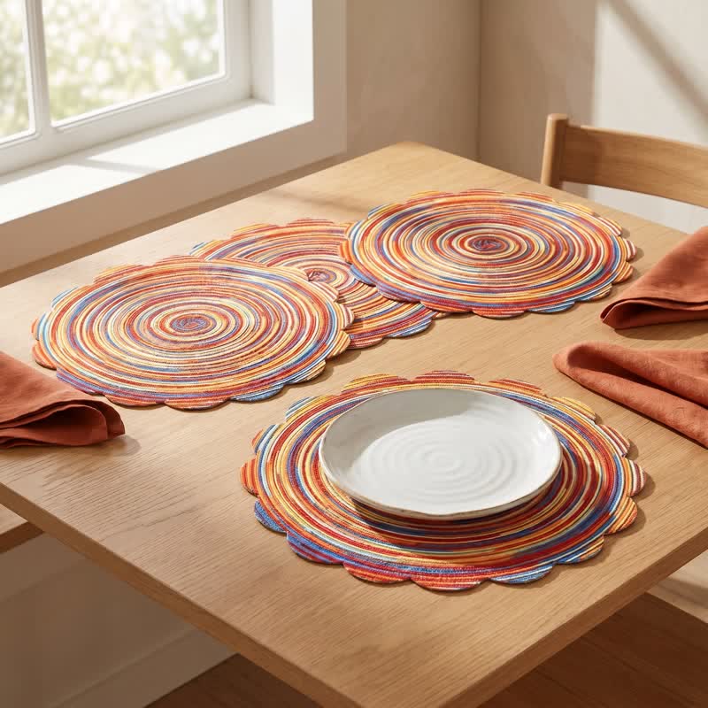 Nordic Rainbow Placemats For Artful Tables