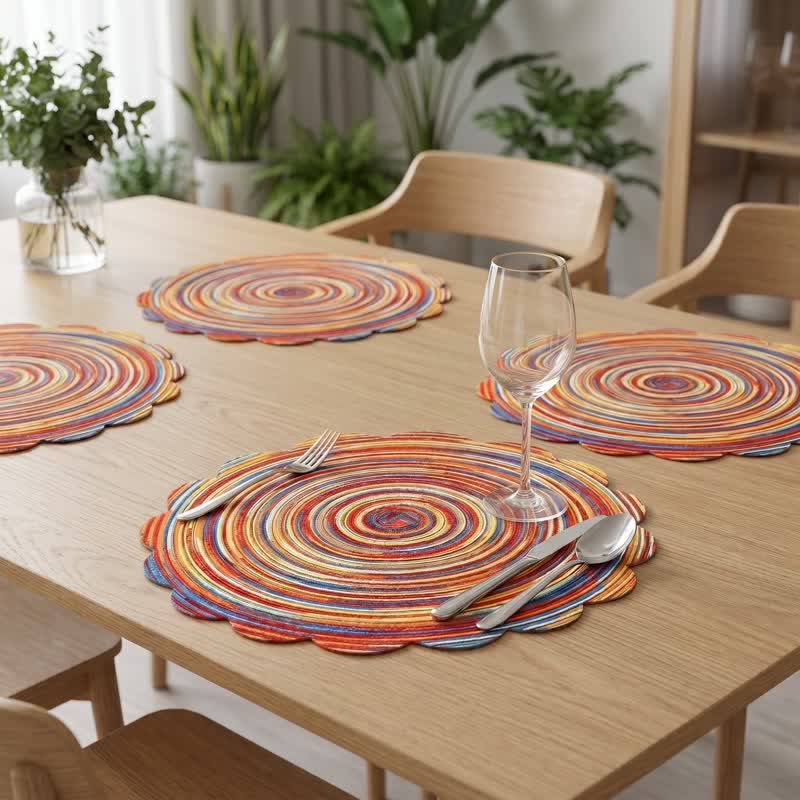Nordic Rainbow Placemats For Artful Tables