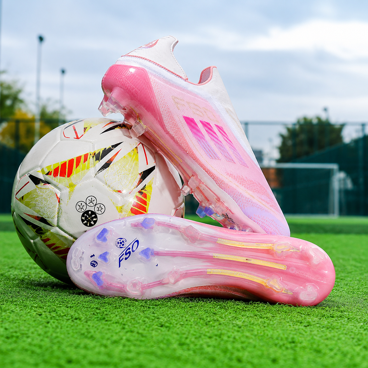 Chaussures de football Coupe du Monde, crampons pour football intérieur et extérieur