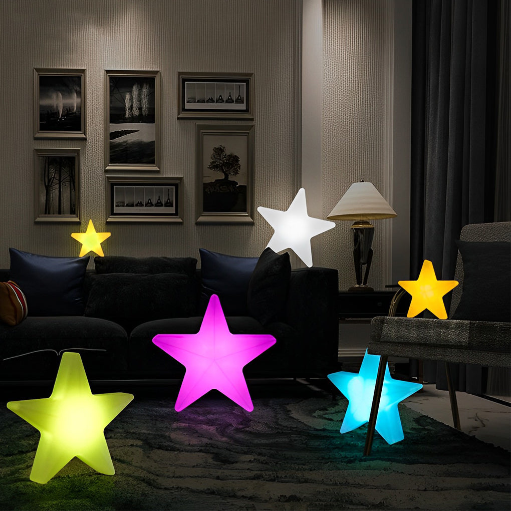 Luci ornamentali a stella colorate per un bagliore festivo