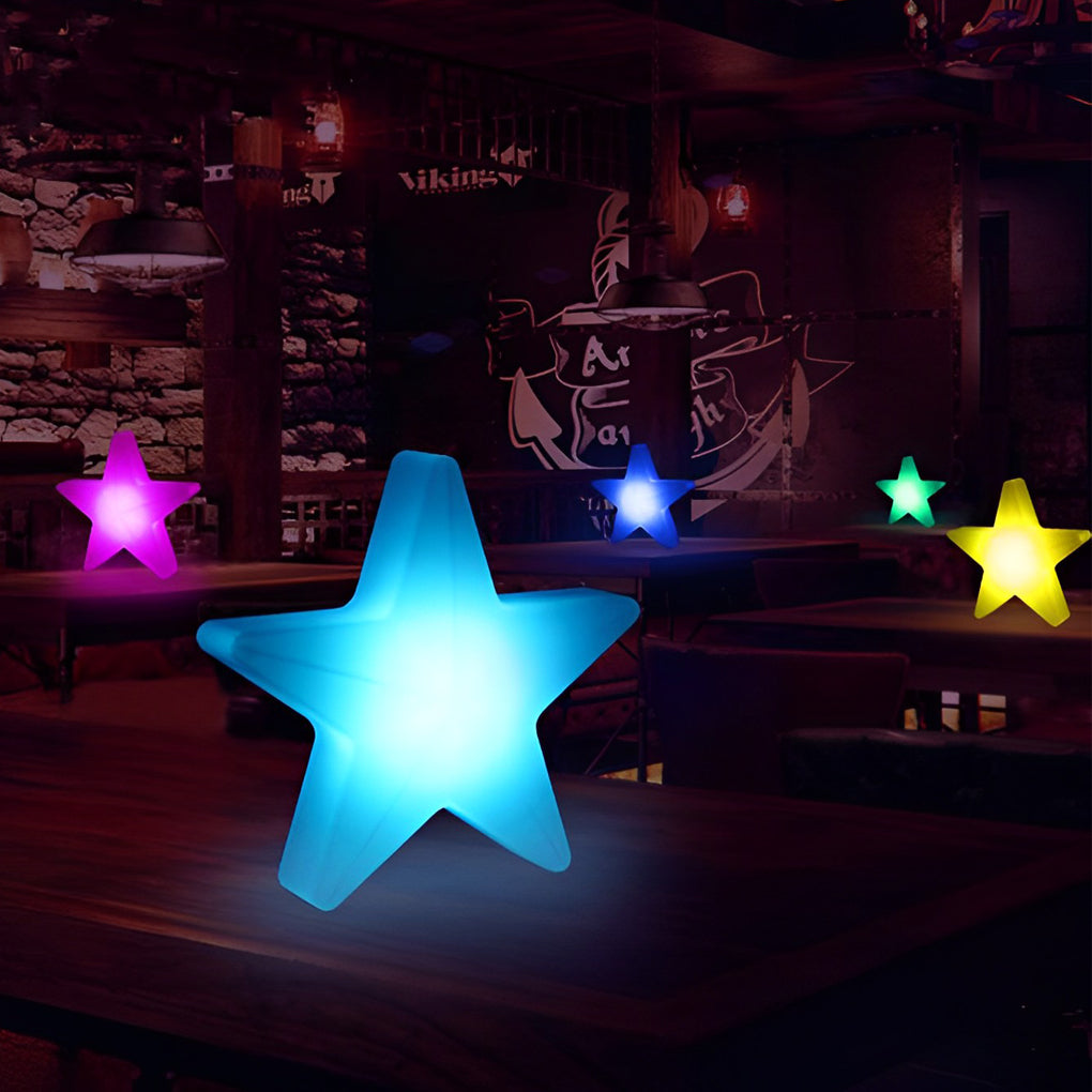 Luci ornamentali a stella colorate per un bagliore festivo