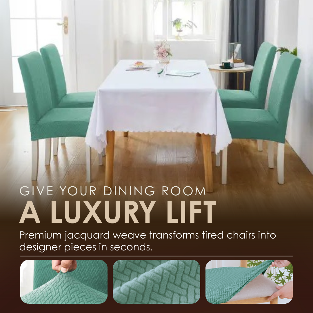 Jacquard Chair Covers For Artful Dining