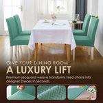 Jacquard Chair Covers For Artful Dining
