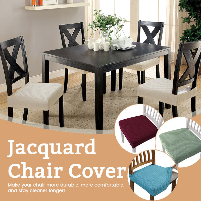 Jacquard Chair Seat Cover With Artful Character