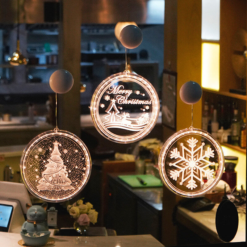 Christmas Suction Cup Light For Festive Glow
