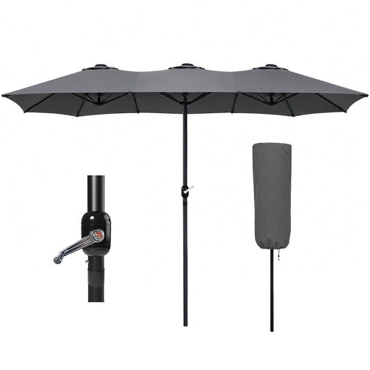 Double Garden Parasol for Expansive Shade