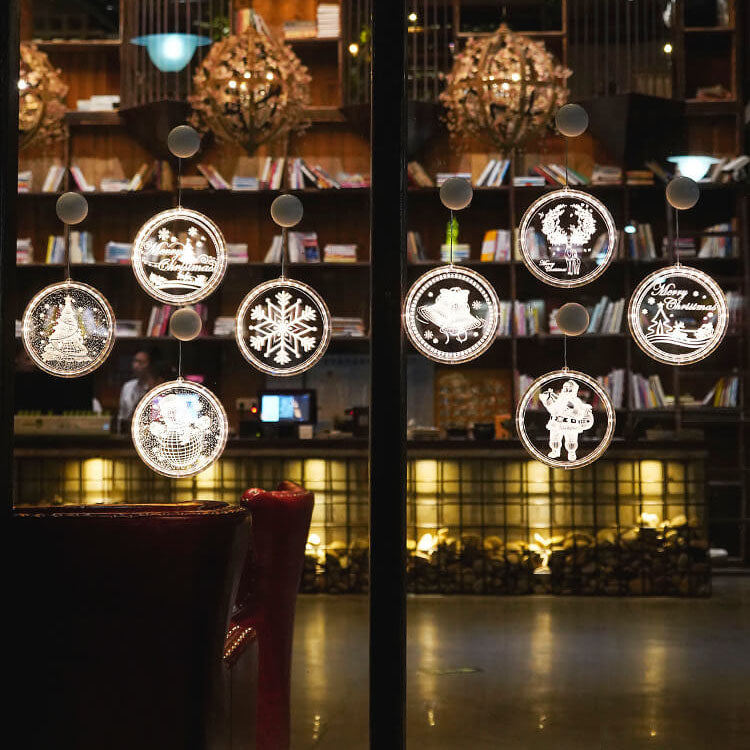 Christmas Suction Cup Light For Festive Glow