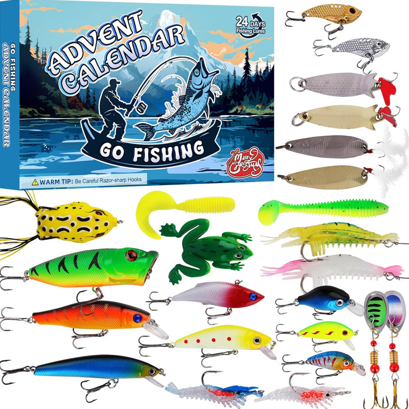 Fishing Rod Advent Calendar With Daily Tackle Surprises