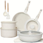 Ceramic Pan Set For Space-Saving Cooking