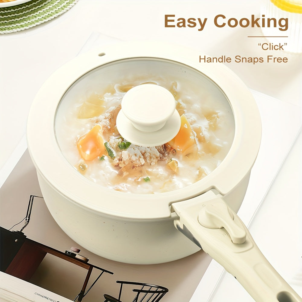 Ceramic Pan Set For Space-Saving Cooking