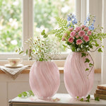 Ribbed Glass Malt Vase For Sculptural Light