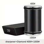 Sharpening Stone Set DuoCut | Diamond Stone with Magnetic Holder | 15° & 20° Sharpening Angle | Wood & Metal
