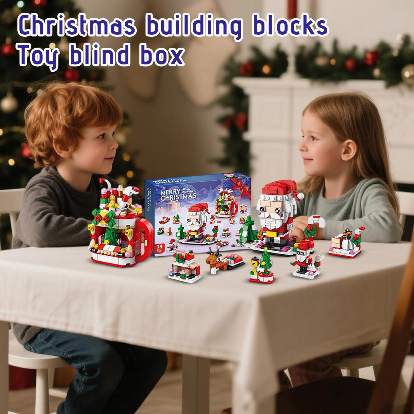 Christmas Blocks Table For Festive Countdown
