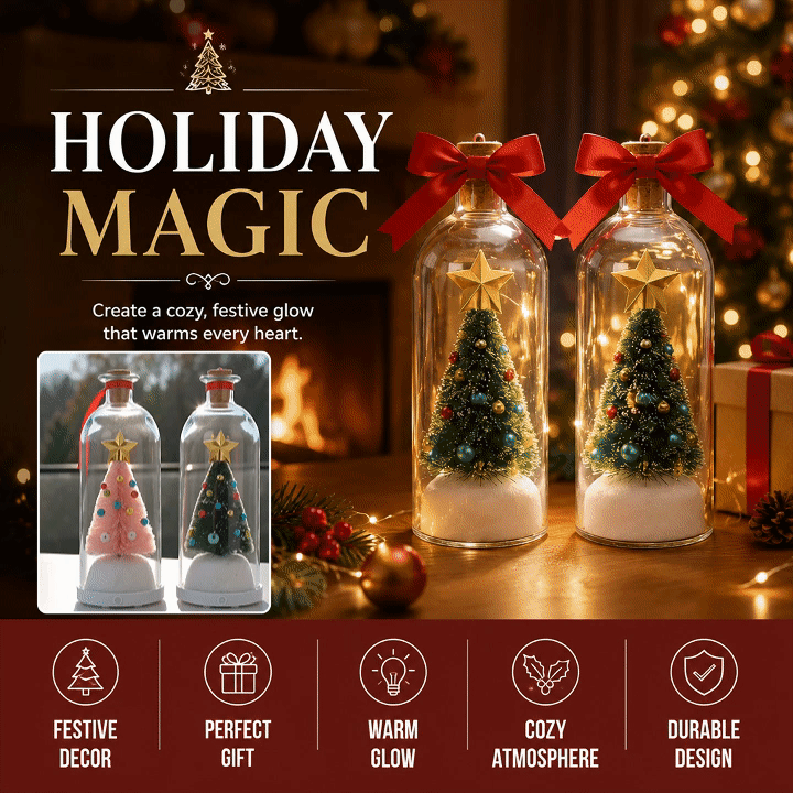 Recordable Message Bottle Storage Ornament For Holiday Memories