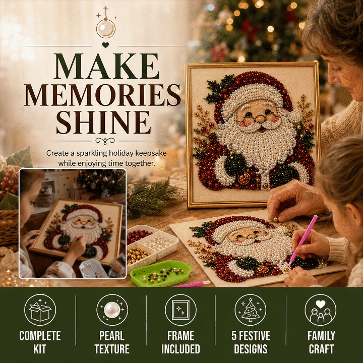 Christmas Diamond Painting Kit For Festive Wall Art