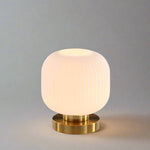 Amber Glass Table Lamp for Warm Nordic Glow