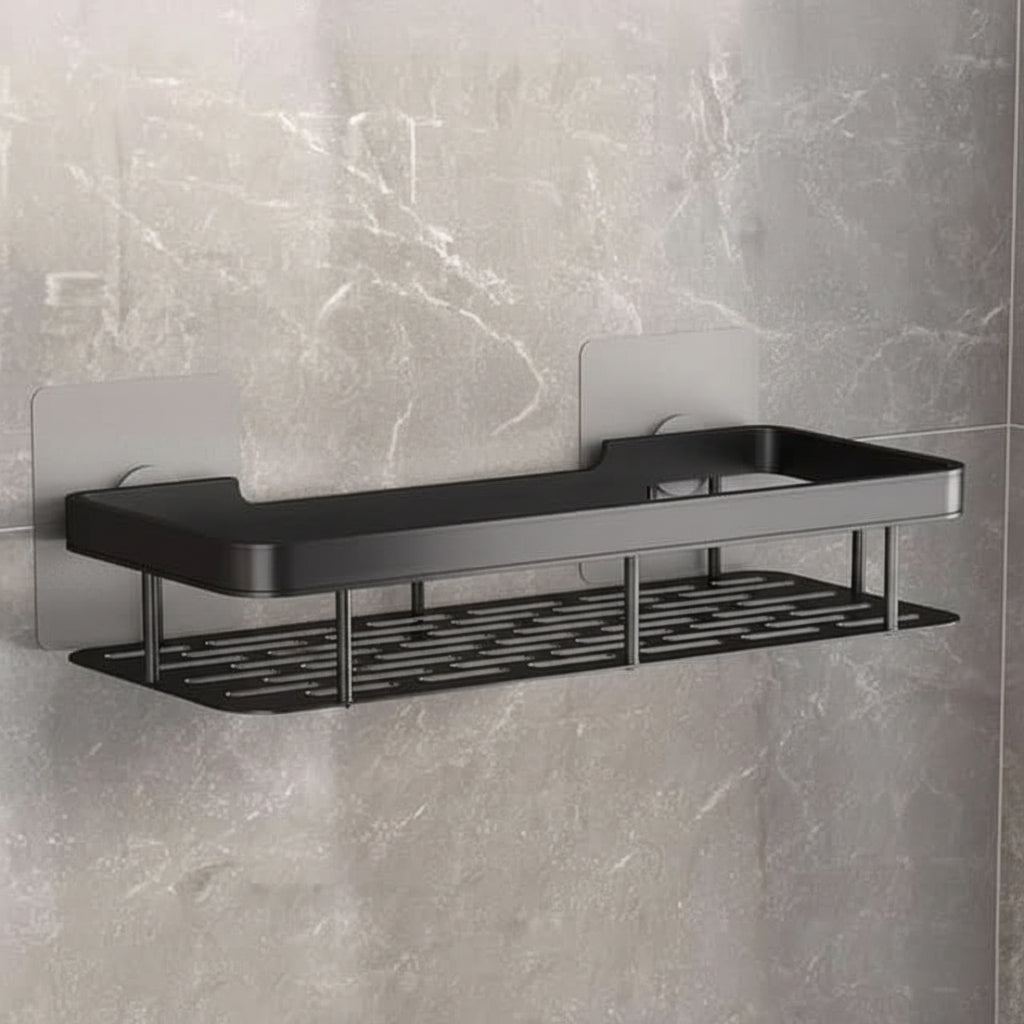 Adhesive Bathroom Shelf for Drill-Free Style