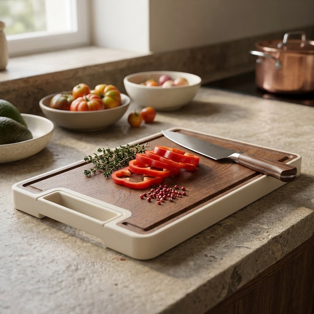Dual-Material Prep Table For Effortless Cooking