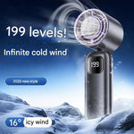 Turbo Handheld Fan With Instant Ice Cooling
