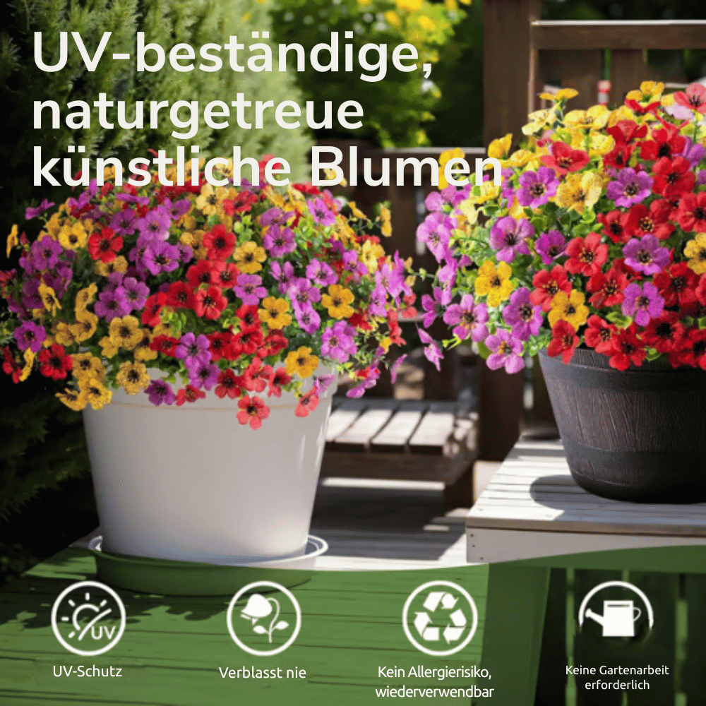Artificial Flowering Plants With Lasting Color
