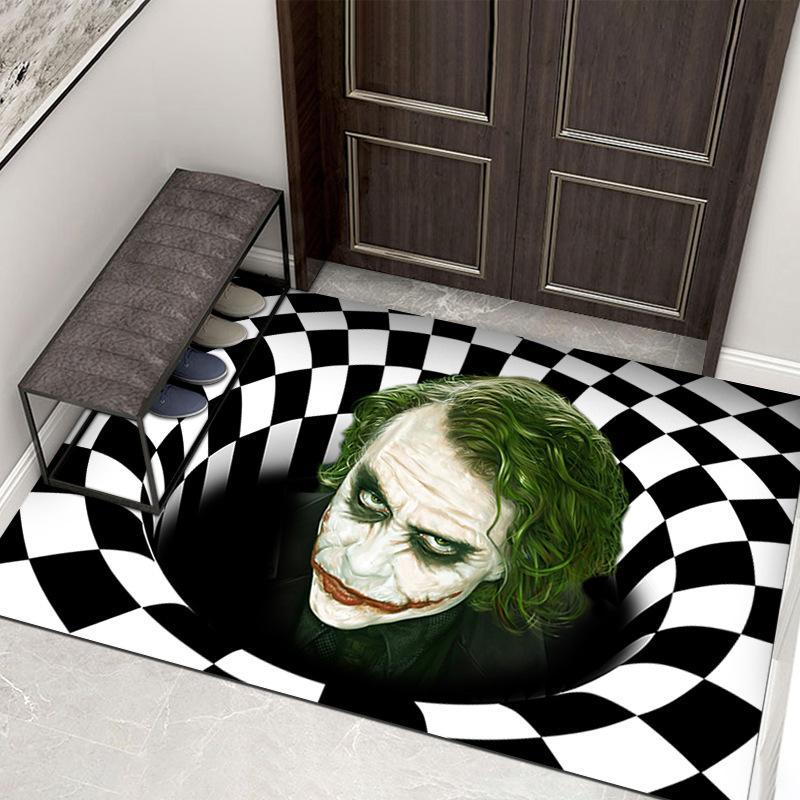Clown-Falle Halloween-Türmatte für gruselige Eingänge