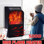 Mini Electric Fireplace Warmer For Cozy Ambience