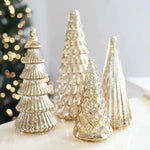 Glowing Christmas Trees For A Statement Table
