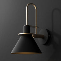 Wall Bedside Lamp with Cone Shade