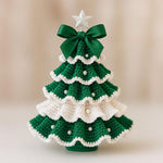 Crochet Christmas Tree Ornament With Festive Charm