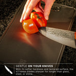 Gold Titanium Cutting Board For Elegant Prep