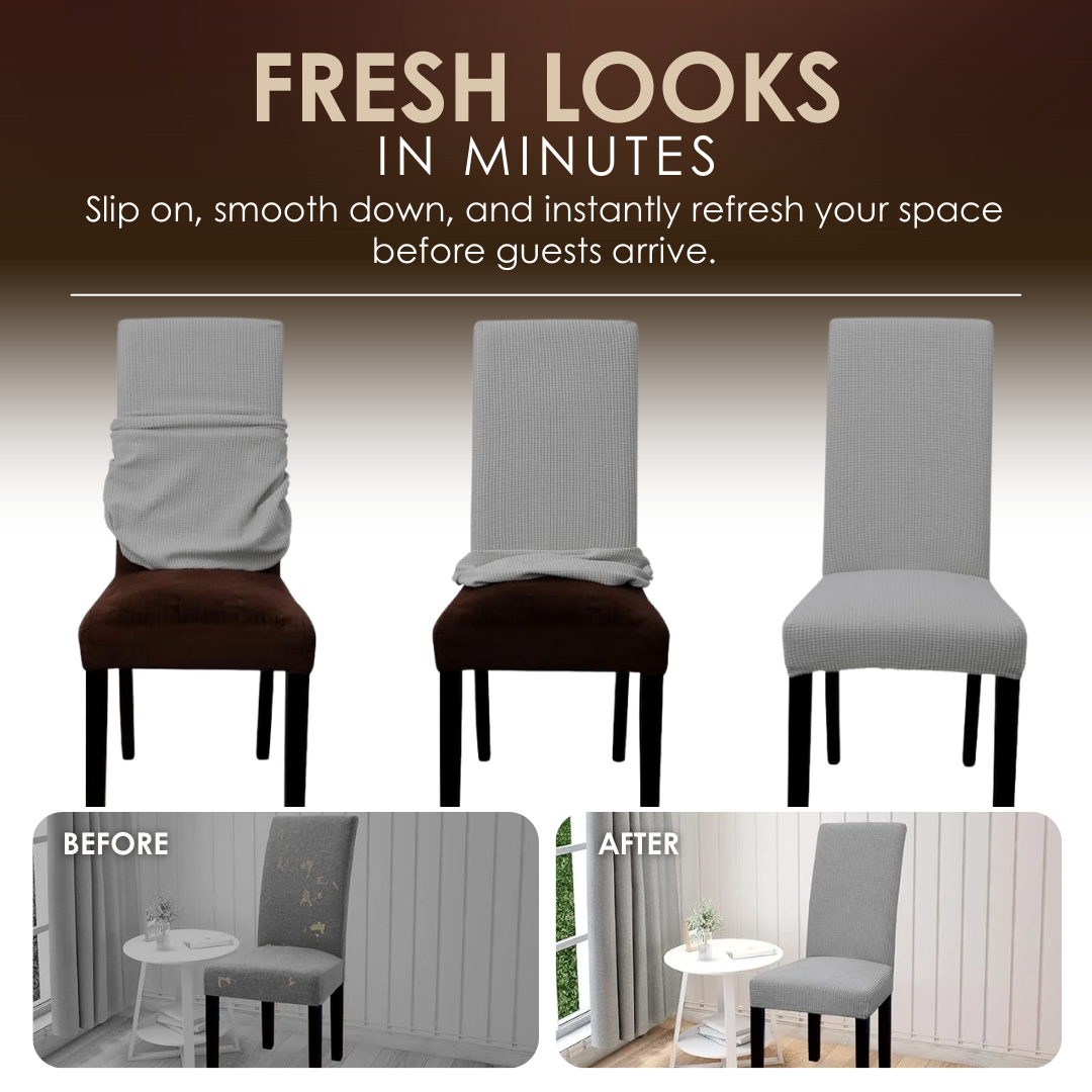 Jacquard Chair Covers For Artful Dining
