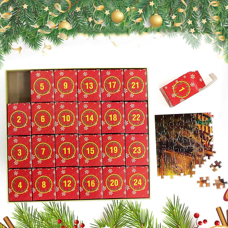 Calendario dell'Avvento Puzzle di Natale per Serate Festive